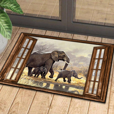 Elephant Doormat, Gift for Elephant Lovers - DM021PA06 - BMGifts