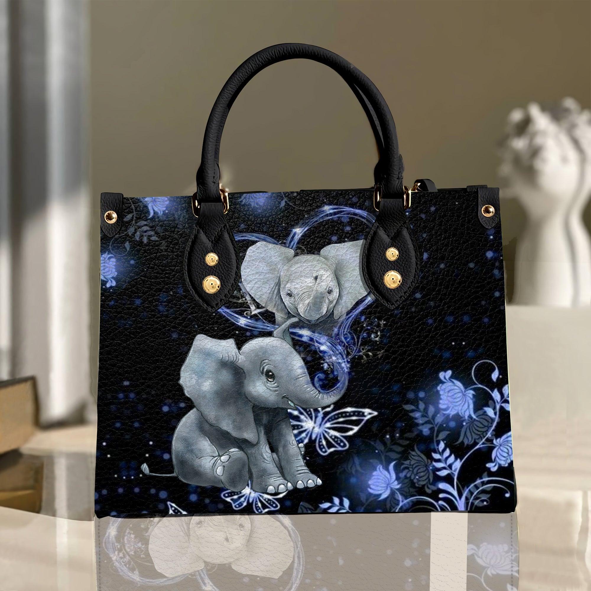 Elephant Leather Handbag, Gift for Elephant Lovers - LD016PA06 - BMGifts
