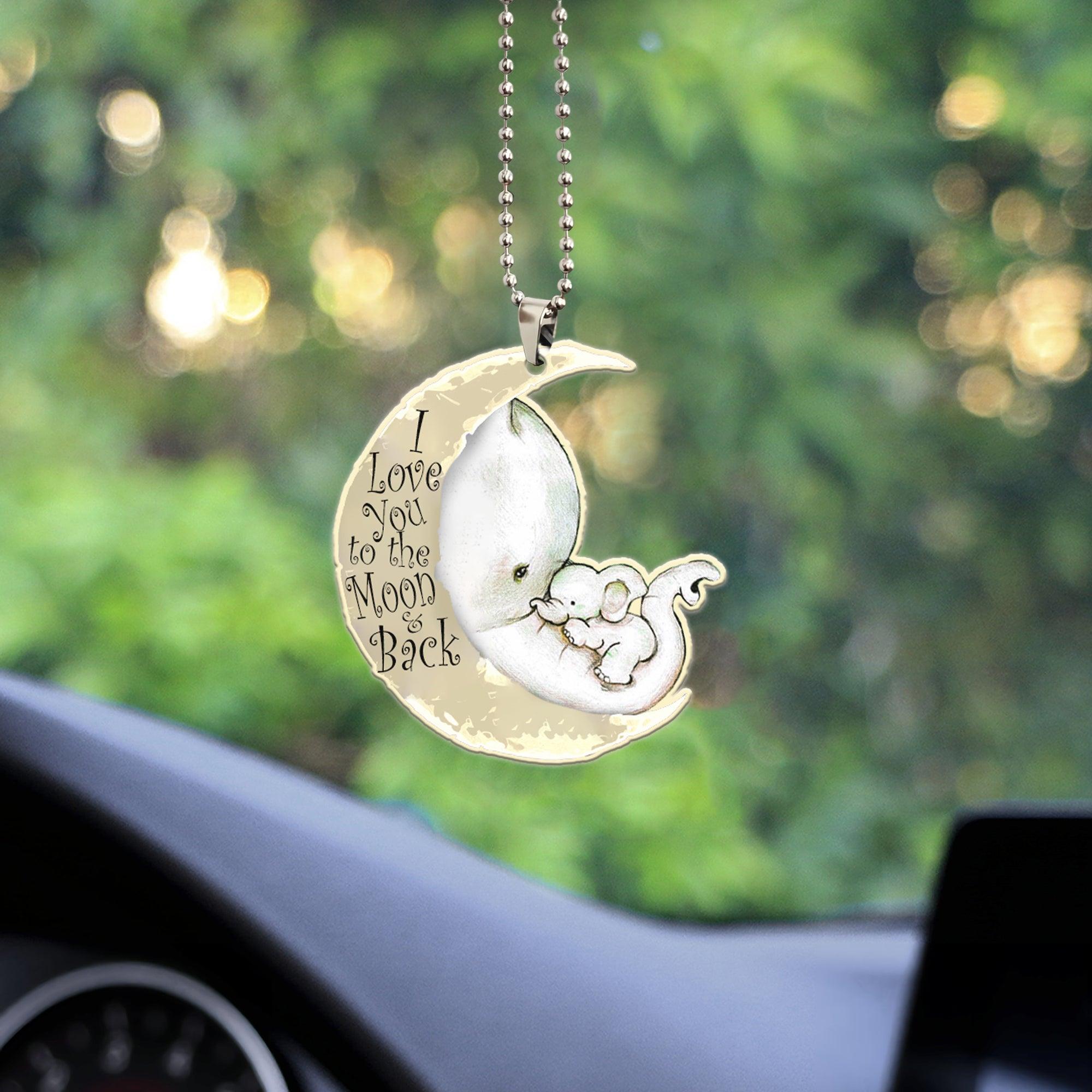 Elephant Transparent Acrylic Car Ornament, Gift for Elephant Lovers - CO068PA - BMGifts