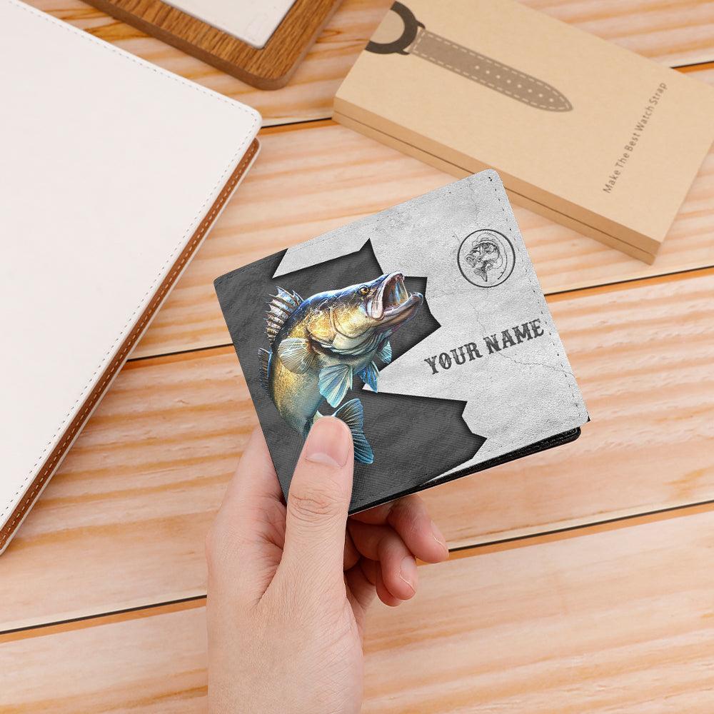 Fishing Broken Wall Personalized Men's Wallet, Personalized Gift for Fishing Lovers - HM022PS08 - BMGifts (formerly Best Memorial Gifts)