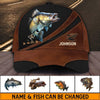 Fishing Dark Brown Personalized Classic Cap, Personalized Gift for Fishing Lovers - CP092PS07 - BMGifts