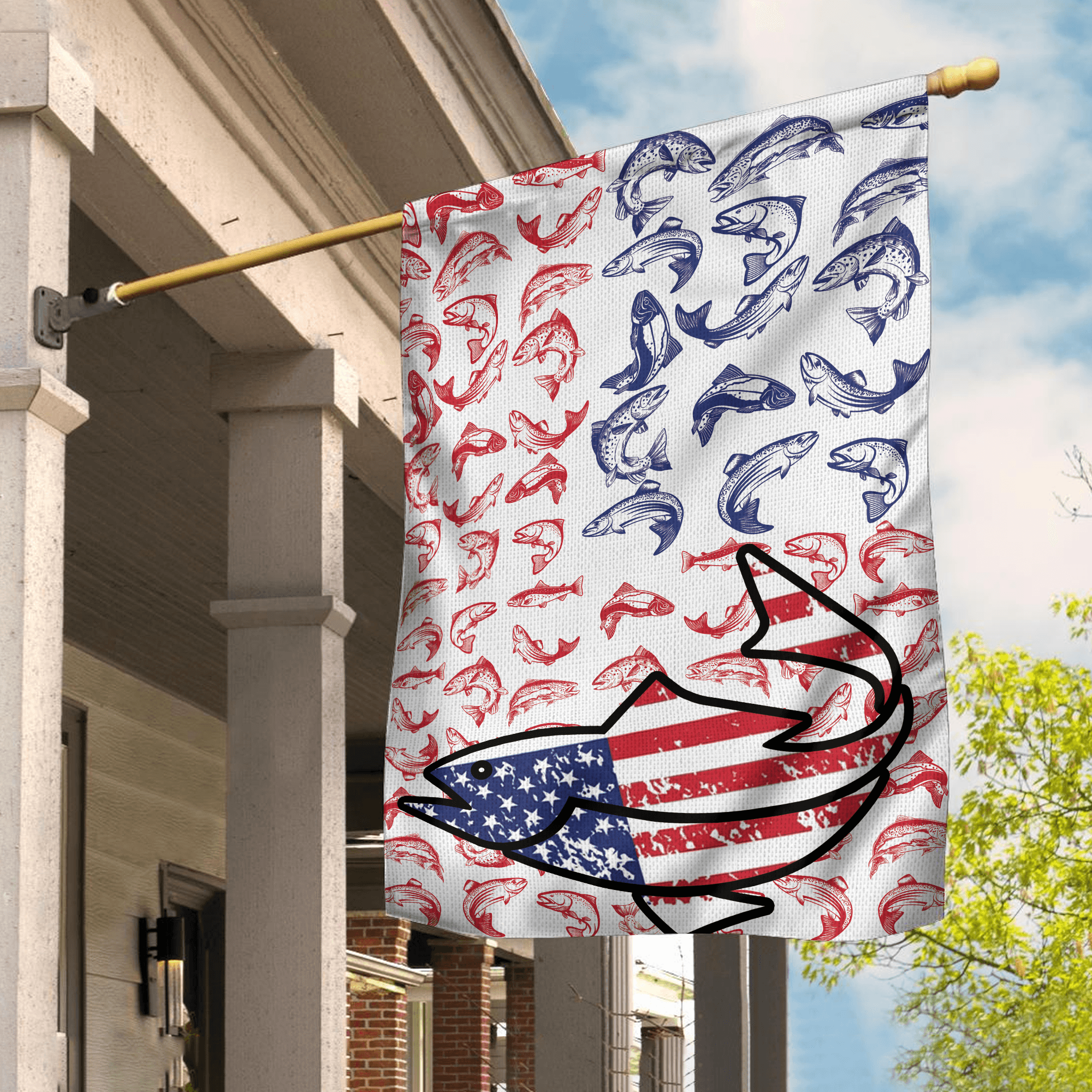 Fishing Flag, Gift for Fishing Lovers - GA023PA - BMGifts
