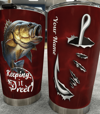 Fishing Keep It Reel Personalized Tumbler, Personalized Gift for Fishing Lovers - TB024PS07 - BMGifts