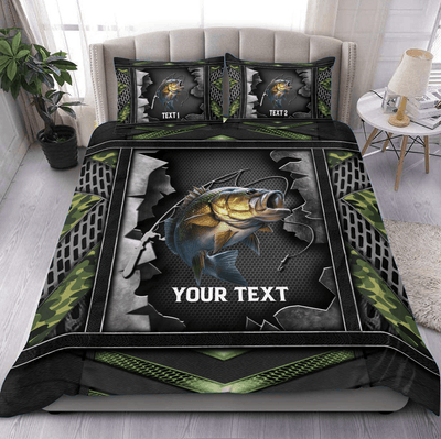 Fishing Personalized Bedding Set, Personalized Gift for Fishing Lovers - BD091PS11 - BMGifts