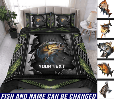 Fishing Personalized Bedding Set, Personalized Gift for Fishing Lovers - BD091PS11 - BMGifts