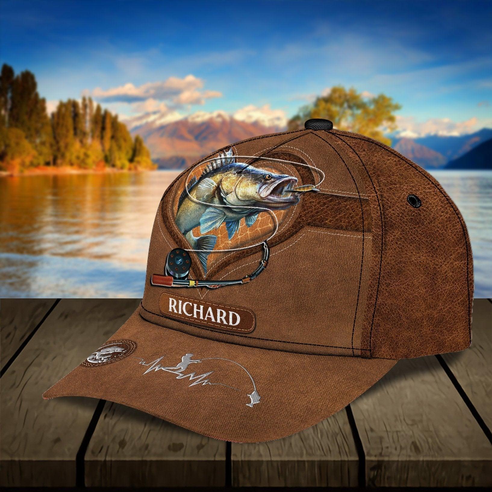 Fishing Personalized Classic Cap, Personalized Gift for Fishing Lovers - CP050PS