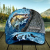 Fishing Water Detail Personalized Cap, Personalized Gift for Fishing Lovers - CP297PS08 - BMGifts
