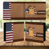 Flag Of Untited States Of America Cat Personalized Men's Wallet, Personalized Gift For Cat Lovers, Cat Dad, Cat Mom - HM004PS12 - BMGifts