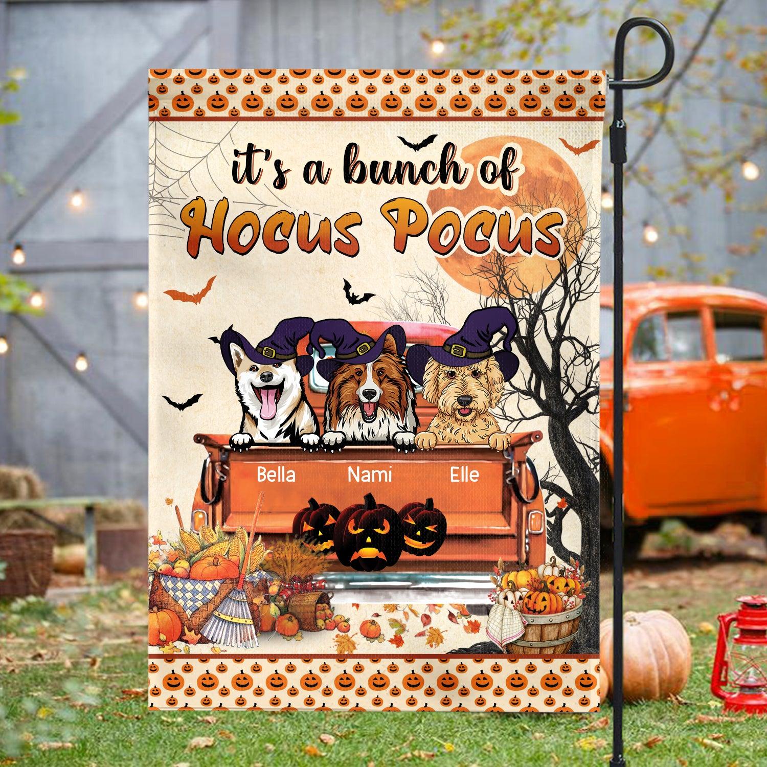 Foolish Mortals Personalized Dog Garden Flag, Halloween Gift, Personalized Gift for Dog Lovers, Dog Dad, Dog Mom - GA033PS06 - BMGifts