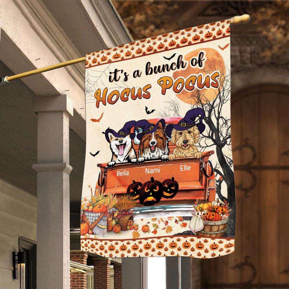 Foolish Mortals Personalized Dog Garden Flag, Halloween Gift, Personalized Gift for Dog Lovers, Dog Dad, Dog Mom - GA033PS06 - BMGifts