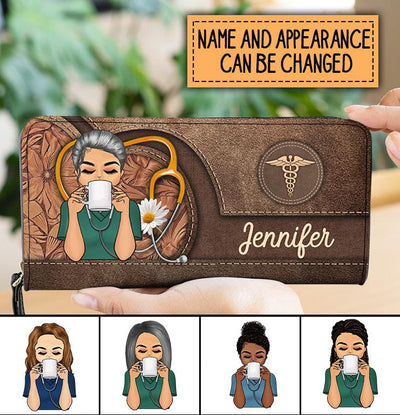 For Nurse Personalized Clutch Purse, Personalized Gift for Nurse - PU023PS01 - BMGifts