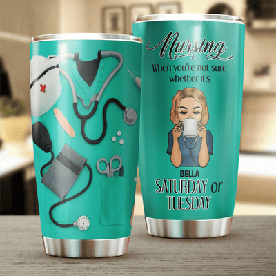 For Nurse Personalized Tumbler, Personalized Gift for Nurse - TB081PS01 - BMGifts