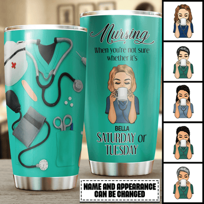 For Nurse Personalized Tumbler, Personalized Gift for Nurse - TB081PS01 - BMGifts