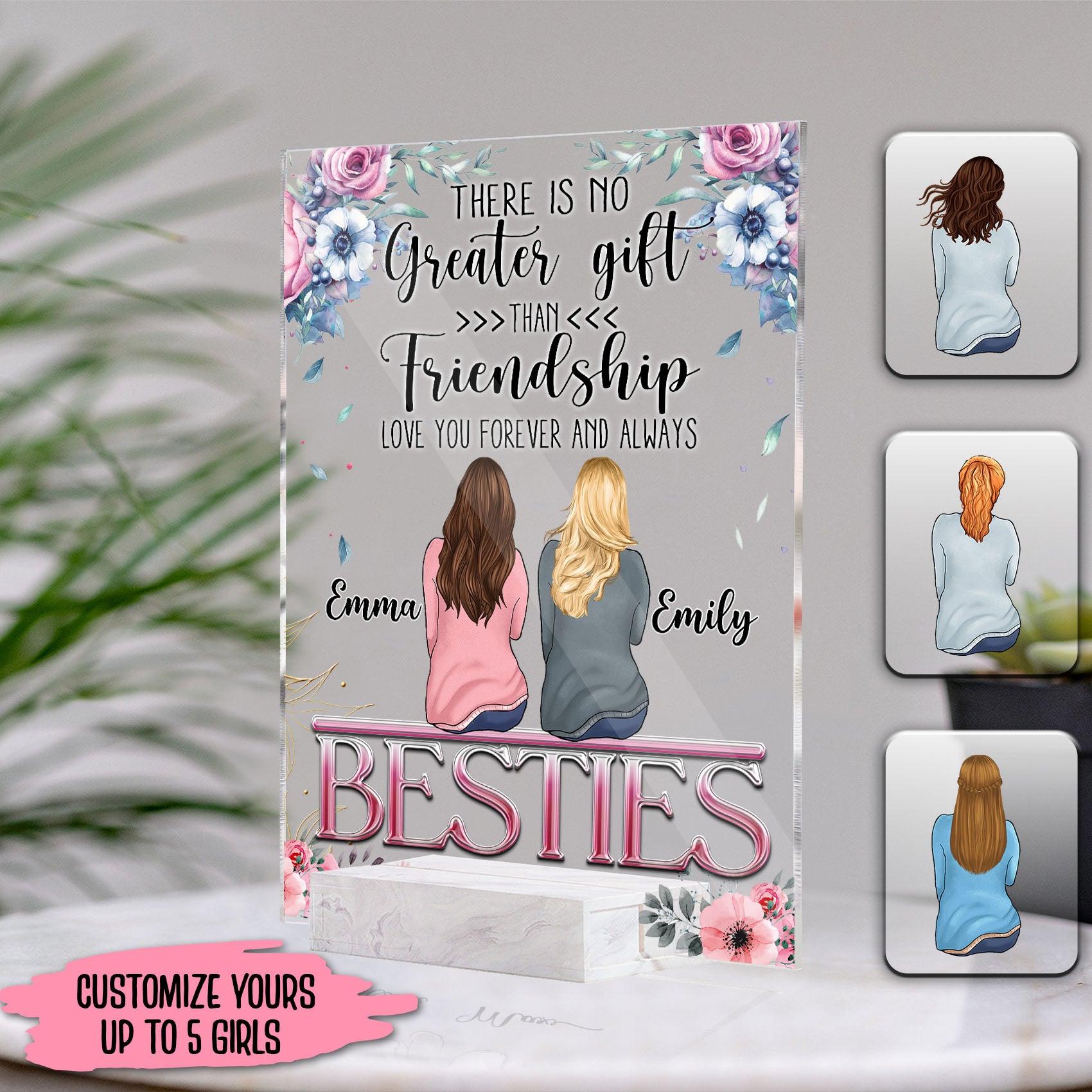 friendship bestie personalized acrylic plaque personalized gift for besties sisters best friends siblings ap021ps02 bmgifts 3 22003036618855