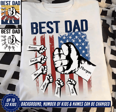 Gift For Father Best Dad Personalized Shirt, Personalized Gift for Dad, Papa, Parents, Father, Grandfather - TS216PS02 - BMGifts