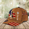 Gift for Father Lovely Dogs With USA Flag Personalized Classic Cap, Personalized Gift for Dog Lovers, Dog Dad, Dog Mom - CP094PS01 - BMGifts