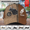 Gift For Father Motorcycle Personalized Classic Cap, Personalized Gift for Motorcycle Lovers, Motorcycle Riders - CP279PS11 - BMGifts