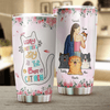 Gift For Mother Cat Personalized Tumbler, Personalized Gift for Cat Lovers, Cat Mom, Cat Dad - TB075PS05 - BMGifts