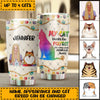 Gift For Mother Cat Personalized Tumbler, Personalized Gift for Cat Lovers, Cat Mom, Cat Dad - TB080PS05 - BMGifts
