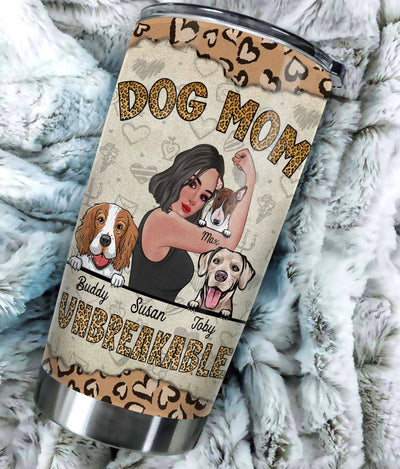 Gift for Mother Unbreakable Dog Mom Personalized Tumbler, Personalized Gift for Dog Lovers, Dog Dad, Dog Mom - TB084PS01 - BMGifts