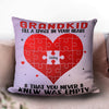 Grandkid Fill A Space In Your Heart Grandma Personalized Linen Pillow, Personalized Gift for Nana, Grandma, Grandmother, Grandparents - PL039PS02 - BMGifts