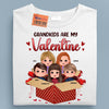 Grandkids Are My Valentine Grandma Personalized Shirt, Personalized Valentine Gift for Nana, Grandma, Grandmother, Grandparents - TS534PS01 - BMGifts