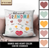 Grandma Personalized Pillow, Personalized Gift for Nana, Grandma, Grandmother, Grandparents - PL018PS04 - BMGifts (formerly Best Memorial Gifts)