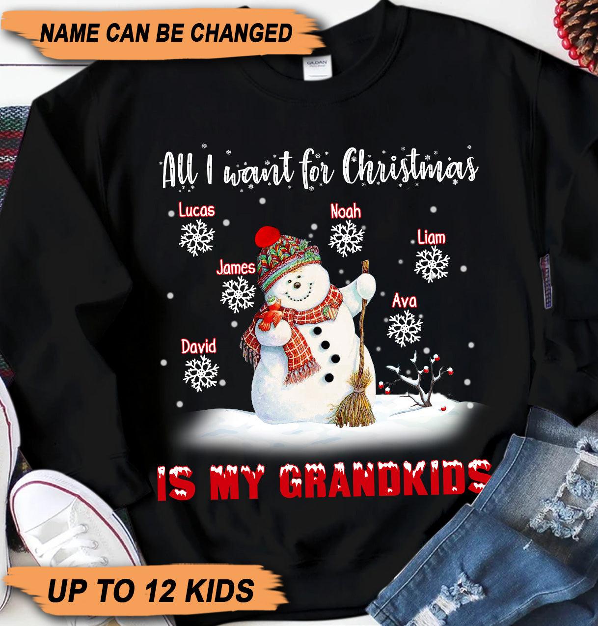 Grandma Personalized T-shirt, Personalized Gift for Nana, Grandma, Grandmother, Grandparents - TS010PS09 - BMGifts