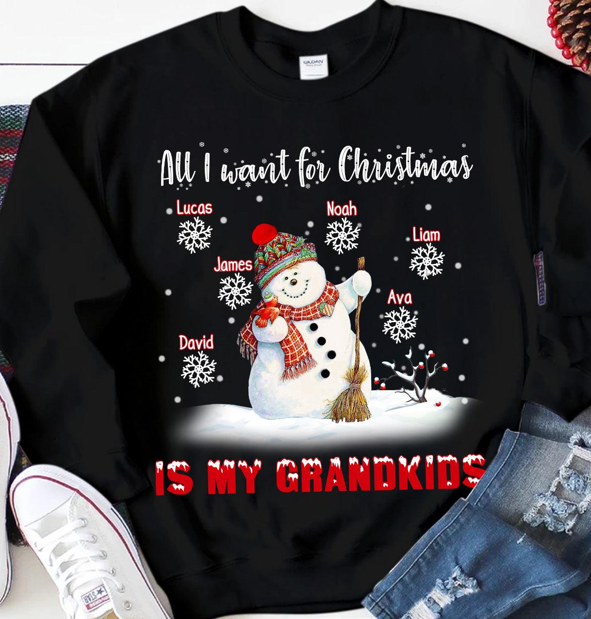 Grandma Personalized T-shirt, Personalized Gift for Nana, Grandma, Grandmother, Grandparents - TS010PS09 - BMGifts