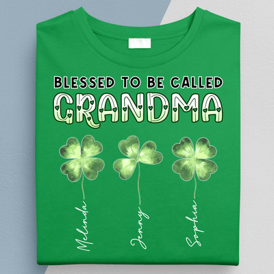 Grandma's Lucky Charm Grandma Personalized Shirt, Personalized St Patrick's Day Gift for Nana, Grandma, Grandmother, Grandparents - TS582PS01 - BMGifts