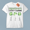 Grandma's Lucky Charm Grandma Personalized Shirt, Personalized St Patrick's Day Gift for Nana, Grandma, Grandmother, Grandparents - TS582PS01 - BMGifts