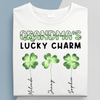 Grandma's Lucky Charm Grandma Personalized Shirt, Personalized St Patrick's Day Gift for Nana, Grandma, Grandmother, Grandparents - TS582PS01 - BMGifts