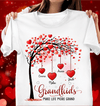 Grandma Tree Hearts Personalized Shirt, Personalized Gift for Nana, Grandma, Grandmother, Grandparents - TS030PS08 - BMGifts