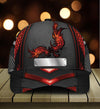 Guitar Black And Red Personalized Classic Cap, Personalized Gift for Music Lovers, Guitar Lovers - CP005PS - BMGifts