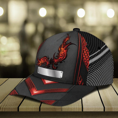 Guitar Black And Red Personalized Classic Cap, Personalized Gift for Music Lovers, Guitar Lovers - CP005PS - BMGifts