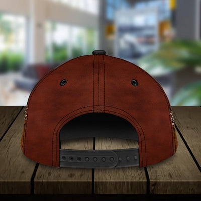 Guitar Brown With Logo Personalized Classic Cap, Personalized Gift for Music Lovers, Guitar Lovers - CP088PS07 - BMGifts