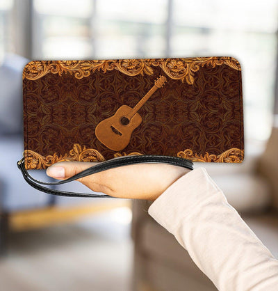 Guitar Clutch Purse, Gift for Music Lovers, Guitar Lovers - PU396PA - BMGifts