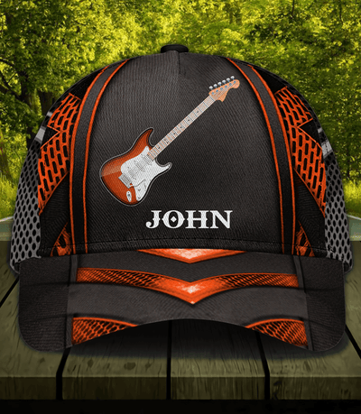 Guitar Personalized Classic Cap, Personalized Gift for Music Lovers, Guitar Lovers - CP034PS05 - BMGifts