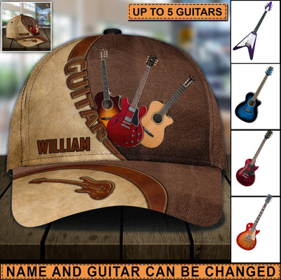 Guitar Personalized Classic Cap, Personalized Gift for Music Lovers, Guitar Lovers - CP064PS04 - BMGifts