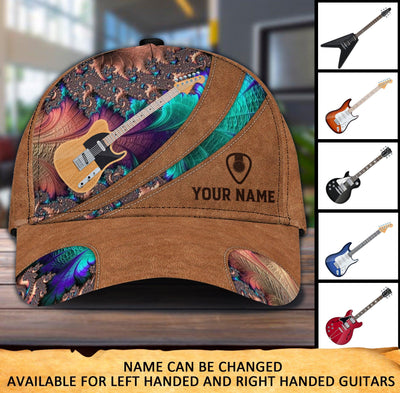 Guitar Personalized Classic Cap, Personalized Gift for Music Lovers, Guitar Lovers - CP088PS02 - BMGifts