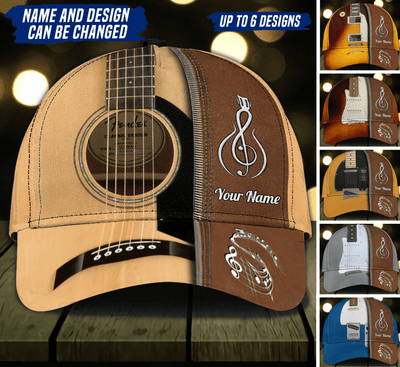 Guitar Personalized Classic Cap, Personalized Gift for Music Lovers, Guitar Lovers - CP094PS02 - BMGifts