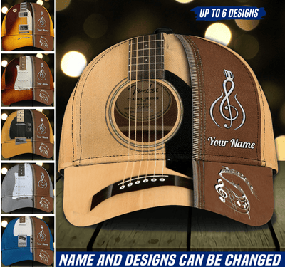 Guitar Personalized Classic Cap, Personalized Gift for Music Lovers, Guitar Lovers - CP094PS02 - BMGifts