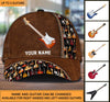 Guitar Personalized Classic Cap, Personalized Gift for Music Lovers, Guitar Lovers - CP123PS05 - BMGifts