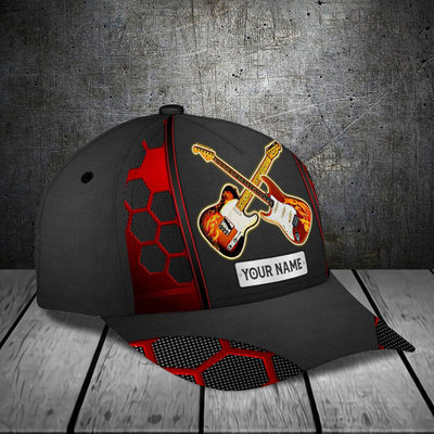 Guitar Personalized Classic Cap, Personalized Gift for Music Lovers, Guitar Lovers - CP142PS11 - BMGifts