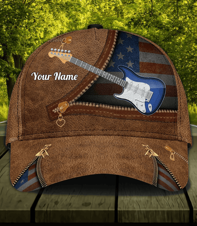 Guitar Personalized Classic Cap, Personalized Gift for Music Lovers, Guitar Lovers - CP247PS05 - BMGifts