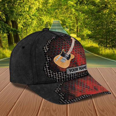 Guitar Personalized Classic Cap, Personalized Gift for Music Lovers, Guitar Lovers - CP248PS05 - BMGifts