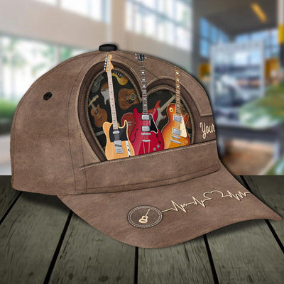Guitars Personalized Classic Cap, Personalized Gift for Music Lovers, Guitar Lovers - CP093PS11 - BMGifts