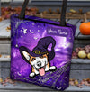 Halloween Dog Purple Personalized All Over Tote Bag, Halloween Gift, Personalized Gift for Dog Lovers, Dog Dad, Dog Mom - TO063PS01 - BMGifts