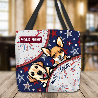 Dog Personalized All Over Tote Bag, Personalized Gift for Dog Lovers, Dog Dad, Dog Mom - TO172PS05 - BMGifts