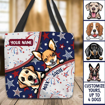 Dog Personalized All Over Tote Bag, Personalized Gift for Dog Lovers, Dog Dad, Dog Mom - TO172PS05 - BMGifts